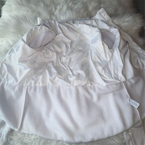 Athleta White Fjord Hybrid Lined Jacket Size S Full Zip Quilted Athletic Sporty - Picture 4 of 14